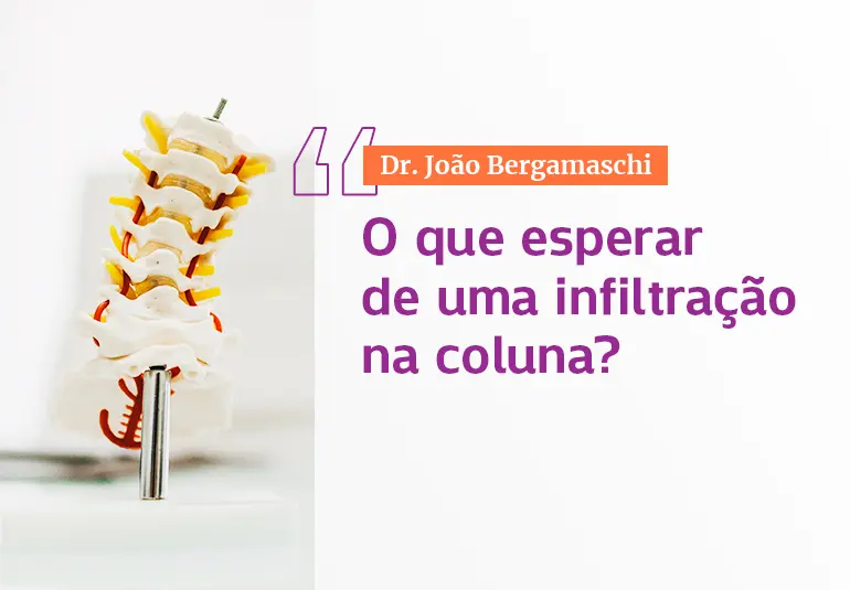 O que esperar de uma infiltração na coluna